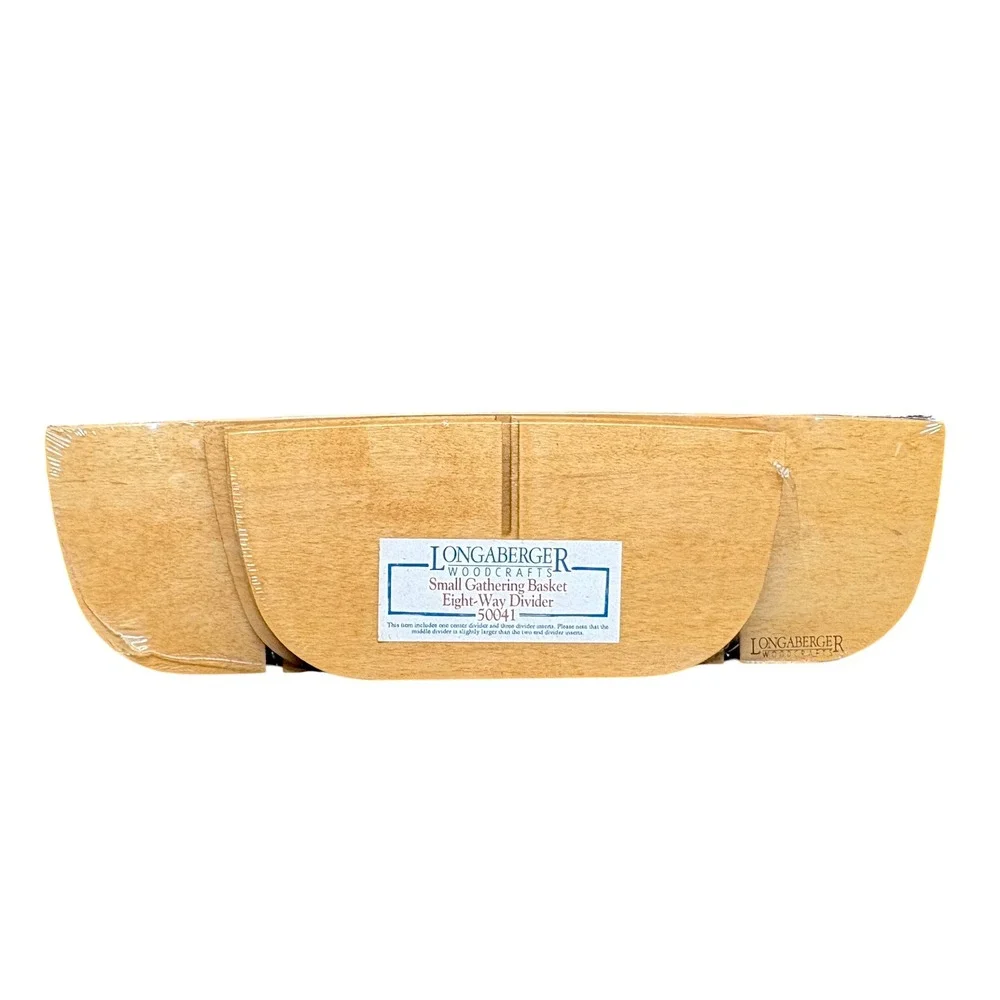 Longaberger Woodcrafts Eight-Way Divider for Small Gathering Basket #50041‎ NEW